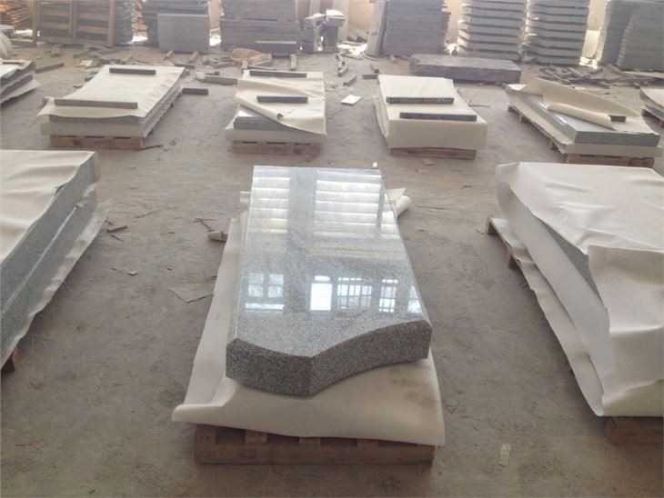 G603 white granite tombstone