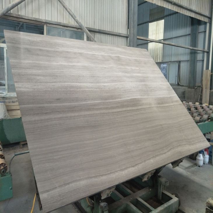 Wooden White Marble Slab