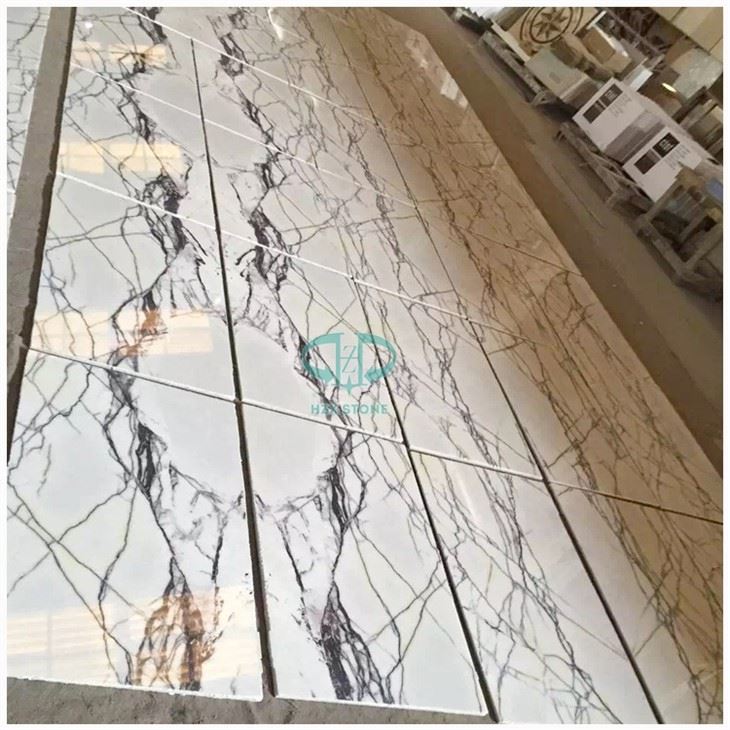 Milas Lilac White Marble Tile