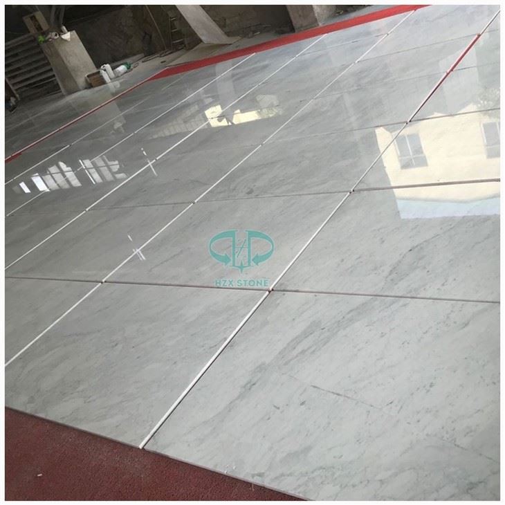Bianco Carrara Marble Project Floor Tiles
