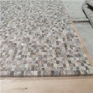 โมเสก Travertine สีเทาเงิน