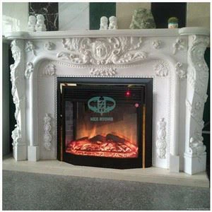 เตาผิงหินอ่อนสีขาว Mantel